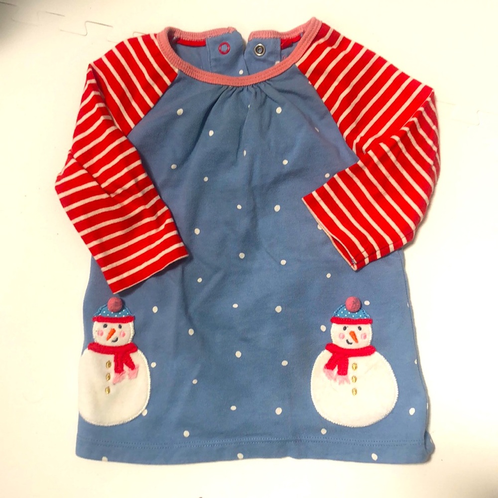 Mini Boden Christmas outfit dress 3-6 M